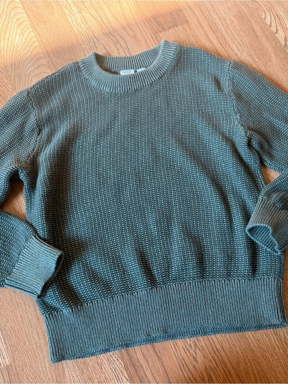 Gap Kids Crewneck Knit Sweater Green Large
